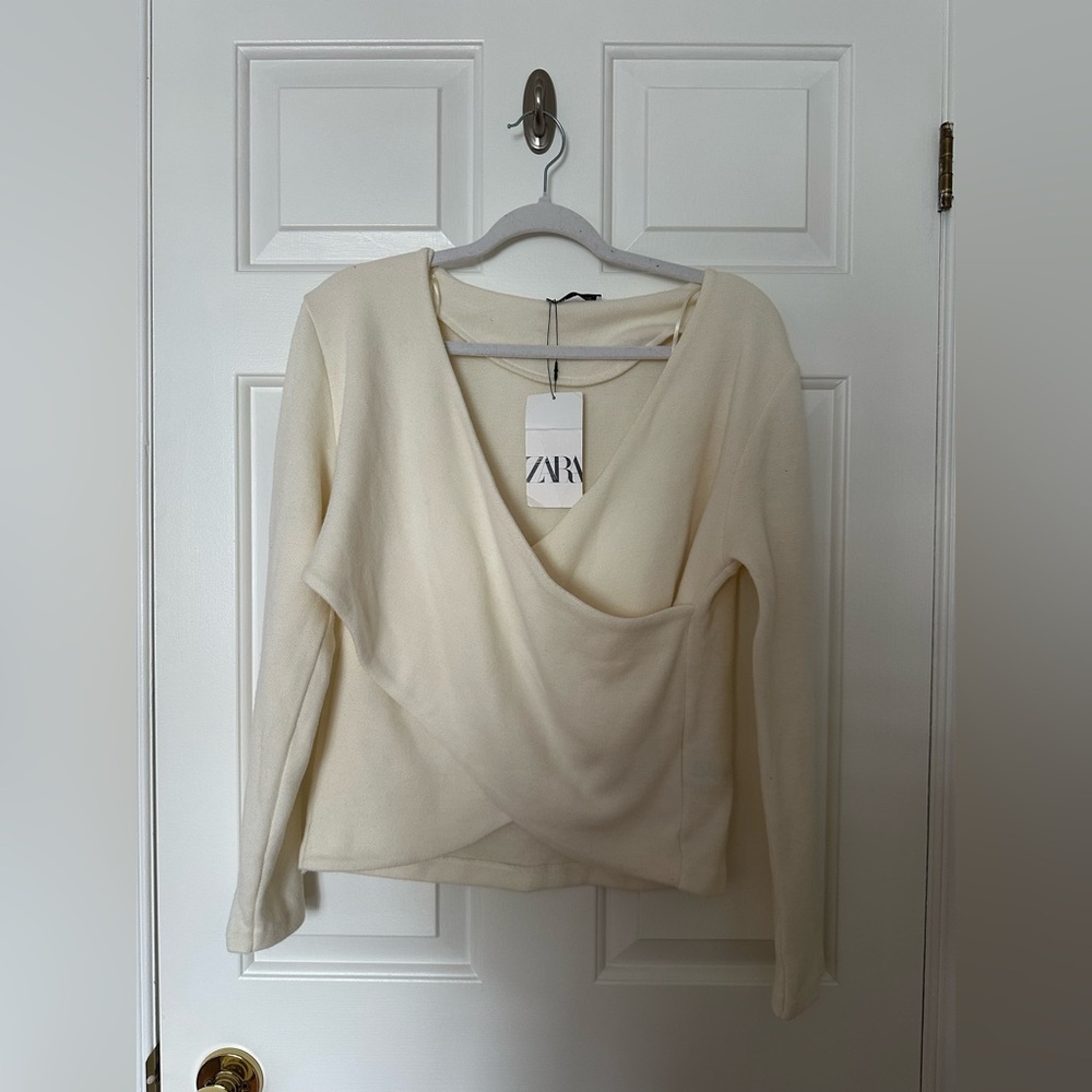 NWT ZARA Wrap Sweater